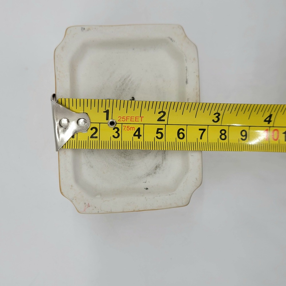 Hall China 716 Vintage Tan Ceramic Sugar Packet Holder Caddy Made in USA - Picture 8 of 9